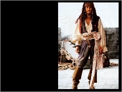 kapitan, armata, Piraci Z Karaibów, Johnny Depp